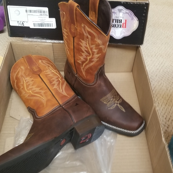 Kids Leather Cowboy Boots - Picture 4 of 6